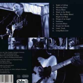 Spencer Bohren CD Live at the Tube Temple, back cover